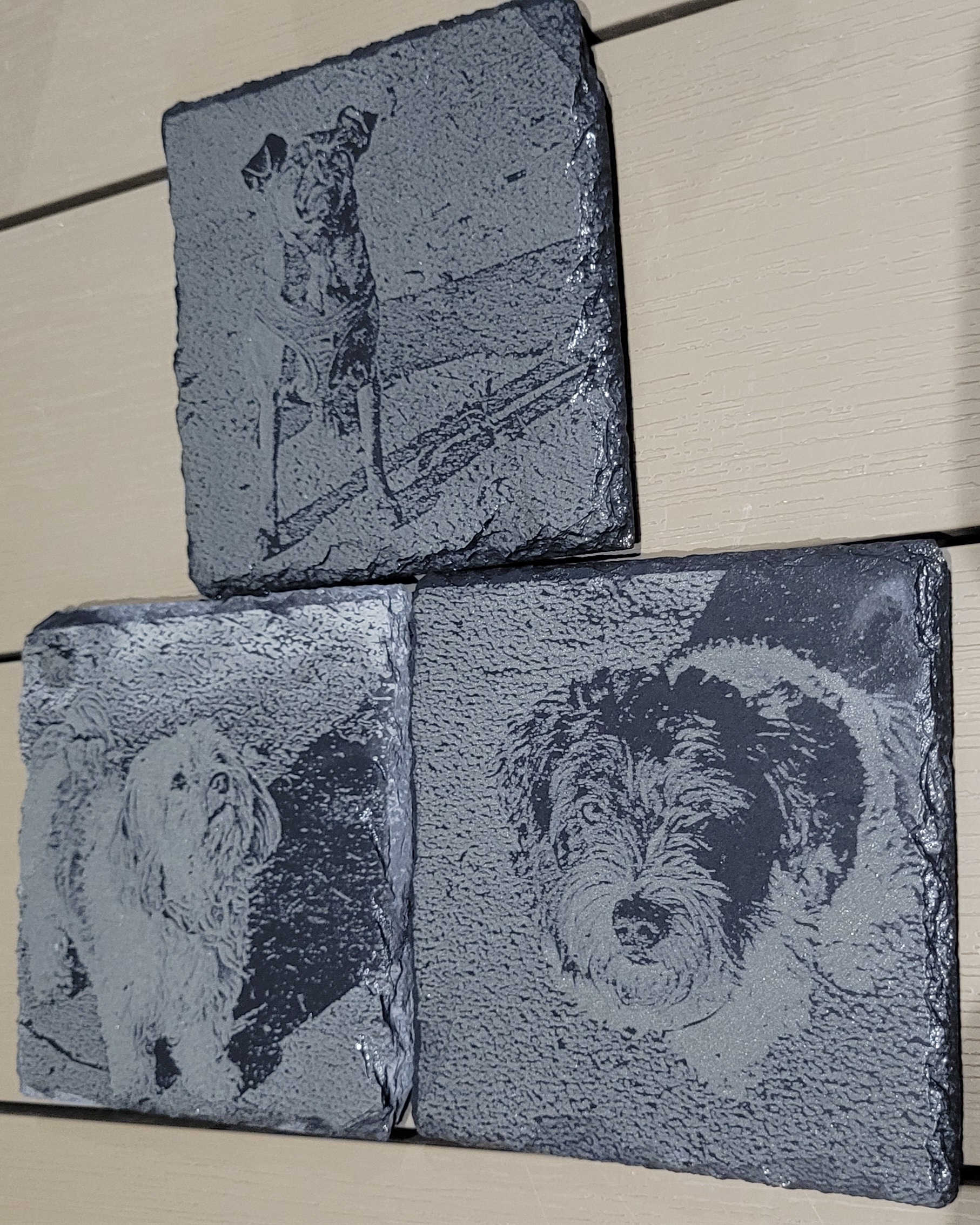 Untersetzer aus Schiefer