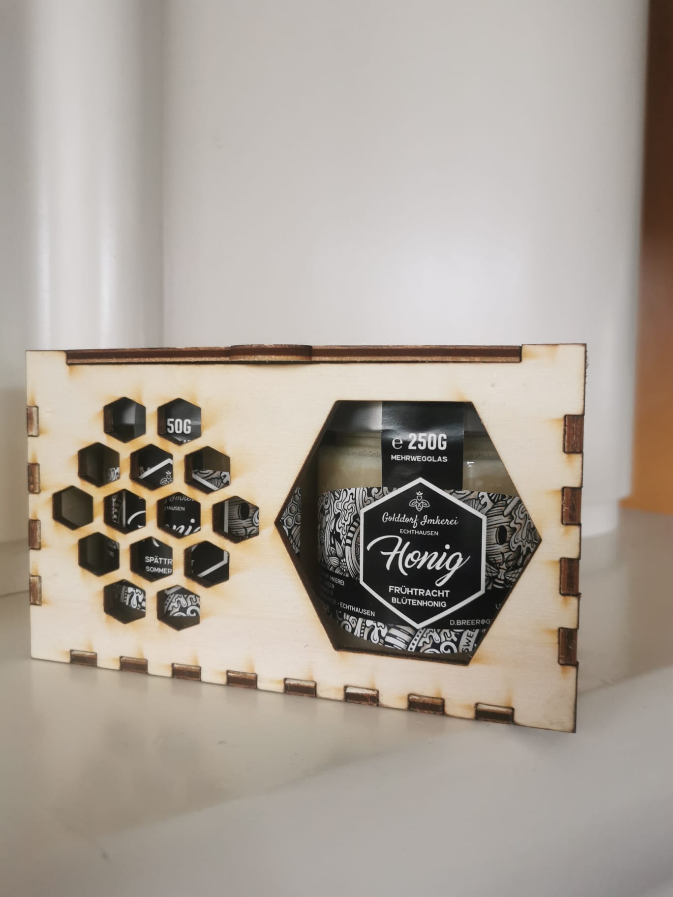 Honigkiste für 2 kl. Honiggläser